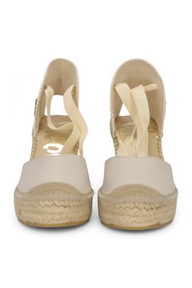 Campesinas in pelle colore beige. VIDORRETA | 14200-PELLE PBEIGE